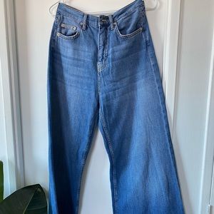 Zara high waist jeans flare/wide leg